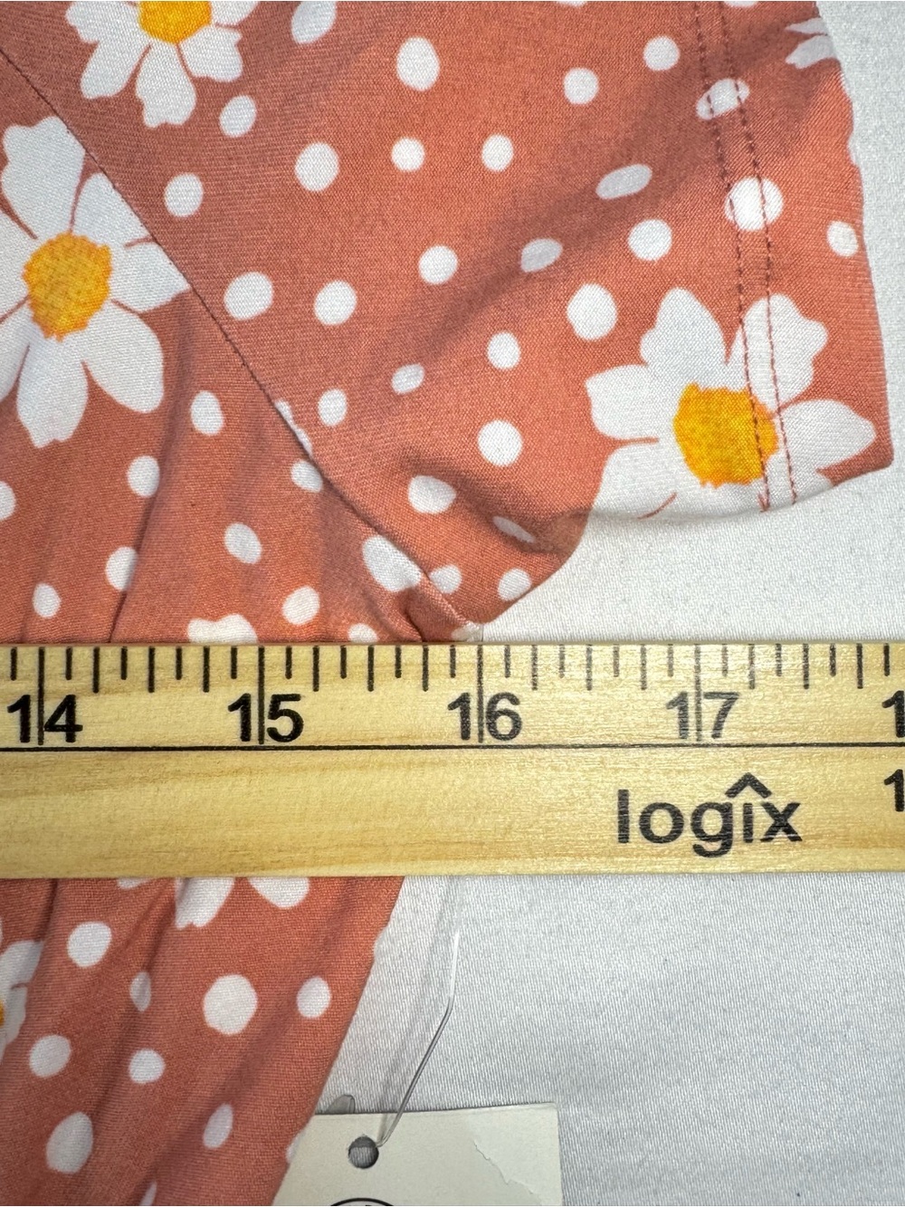 NWT No Boundaries Juniors Size L (11-13) Pink Coral Daisy Floral Stretch Dress - Picture 8 of 9